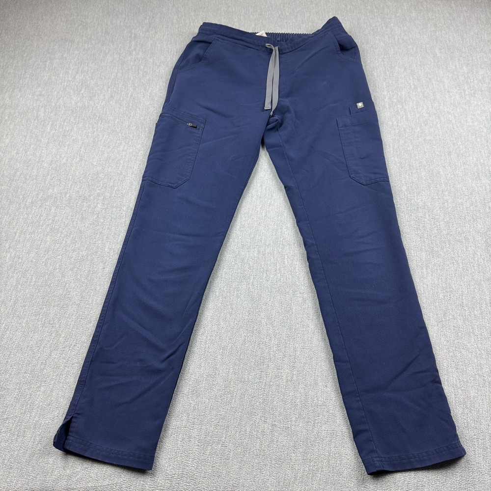 FIGS‎ Yola Skinny Scrub Pants Womens XS Blue High Waist Medical Nursing Tw2000
